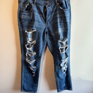 American Eagle Tom Girl Jeans (Medium Wash)